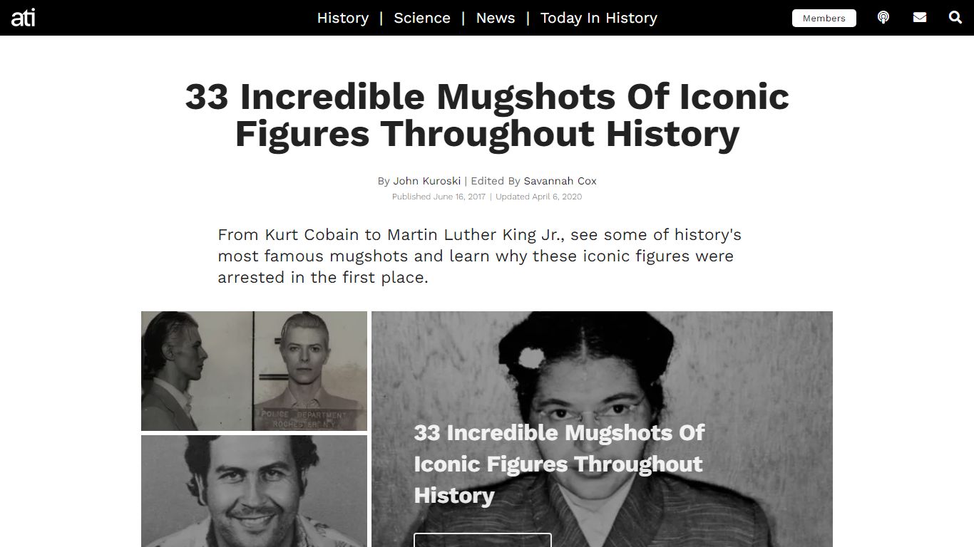 Famous Mugshots Throughout History: 33 Incredible Vintage Photos